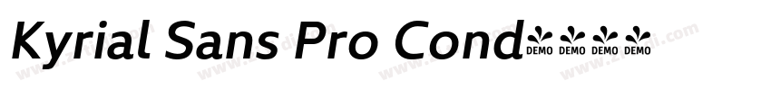 Kyrial Sans Pro Cond字体转换